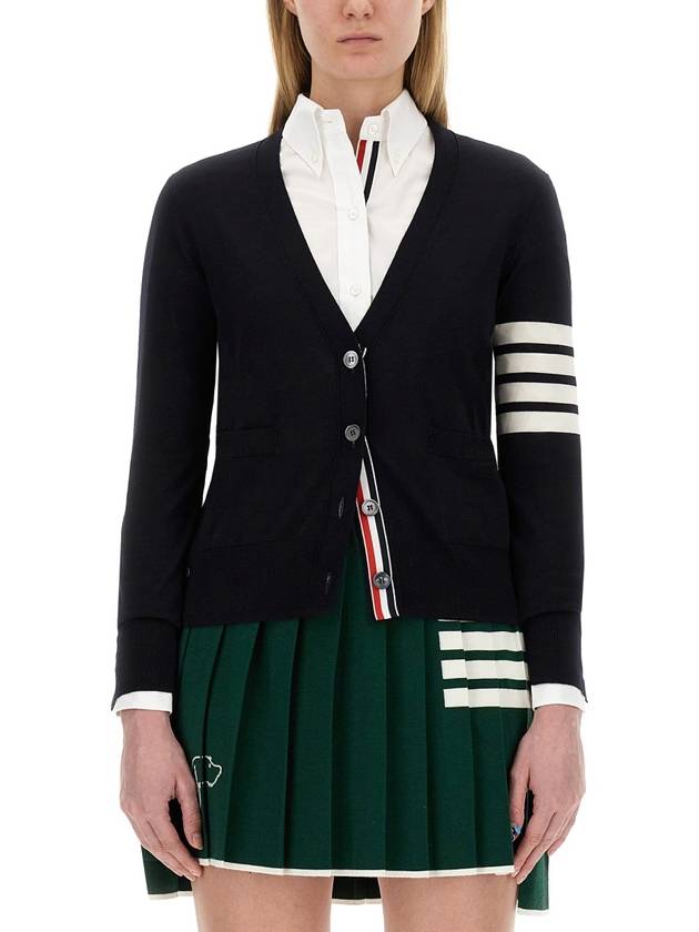 CARDIGAN IN LANA VERGINE - THOM BROWNE - BALAAN 9