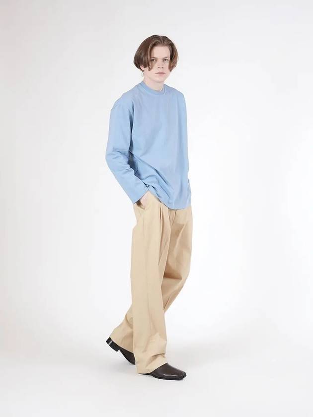 Unisex SCTPT two tuck banding cotton pants beige - CHANCE'S NOI - BALAAN 1