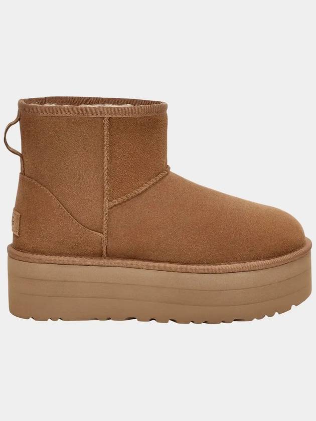 Classic Mini Platform Suede Winter Boots Chestnut - UGG - BALAAN 7