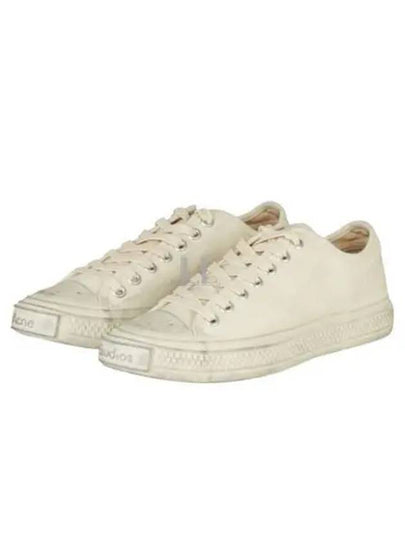 Canvas Low Top Sneakers White - ACNE STUDIOS - BALAAN 2