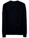 Wappen Patch Garment Dyed Sweatshirt Black - STONE ISLAND - BALAAN 3