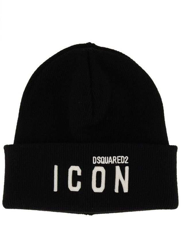 "BE ICON" BEANIE HAT - DSQUARED2 - BALAAN 1