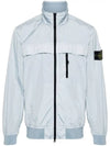 Compass Badge Pleated Windbreaker Blue - STONE ISLAND - BALAAN 2