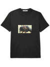 Rottweiler Print Cotton Short Sleeve T-Shirt Black - GIVENCHY - BALAAN 1