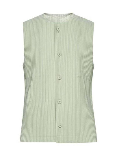 Tailored Pleated 1 Vest Green - ISSEY MIYAKE - BALAAN 2