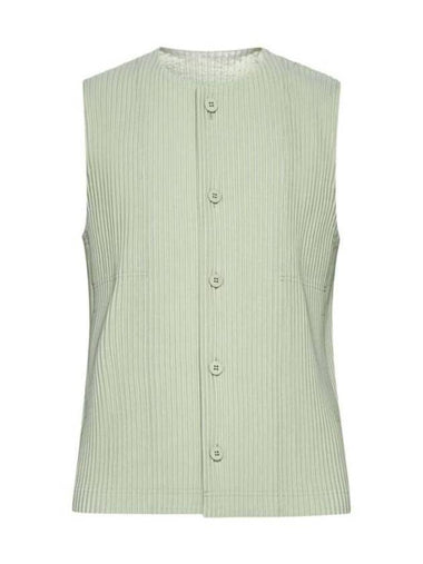 Homme Pliss Issey Miyake Sleeveless T Shirt 761046 Free LIGHT JADE GREEN - ISSEY MIYAKE - BALAAN 1