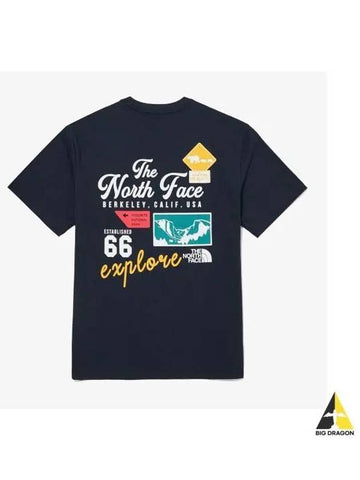 The North Face NT7UQ10O White Label Emblem Archive Short Sleeve Round Tee - THE NORTH FACE - BALAAN 1