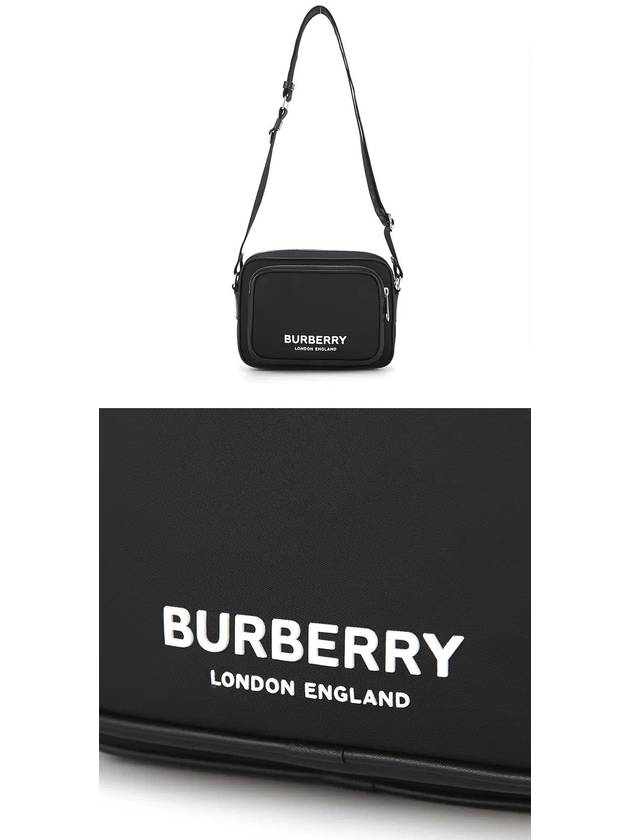 Logo Print Nylon Crossbody Bag Black - BURBERRY - BALAAN 4