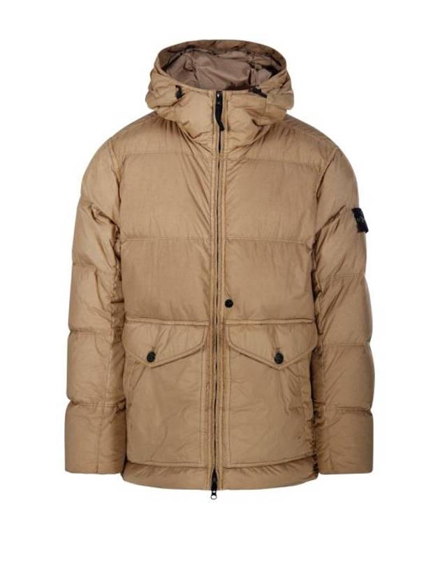 Crinkle Reps Re-Nylon Down Padding Beige - STONE ISLAND - BALAAN 1