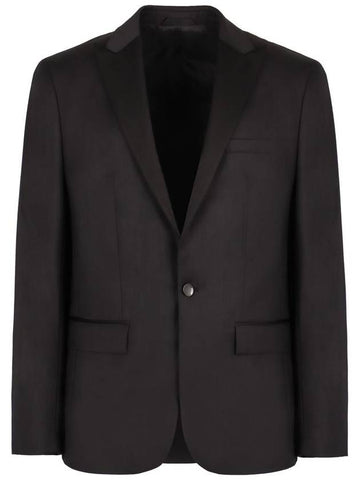 Calvin Klein Wool Single-Breasted Blazer - CALVIN KLEIN - BALAAN 1