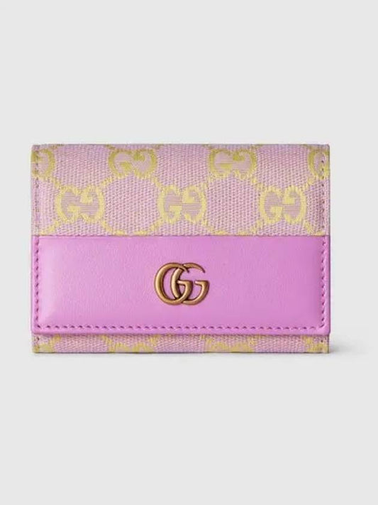 GG Canvas Cald Wallet Lilac - GUCCI - BALAAN 2