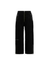 MM6 Zipper Straight Pants Black - MAISON MARGIELA - BALAAN.