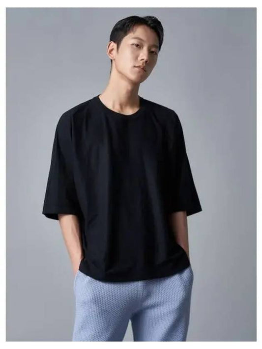 Release Relax Fit T Shirt Basic Round Neck Black Domestic Product GM0023122642088 - ISSEY MIYAKE - BALAAN 1