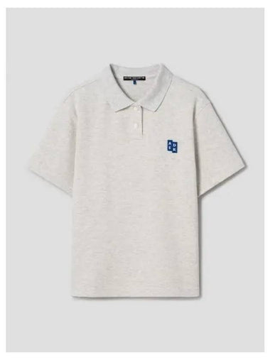 Men s Sig Tr Tag Polo T shirt 01 Oatmeal Domestic product - ADER ERROR - BALAAN 1