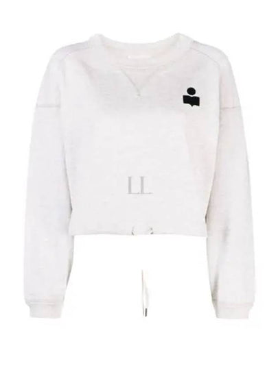 Margo Logo Crop Sweatshirt Ivory - ISABEL MARANT - BALAAN 2