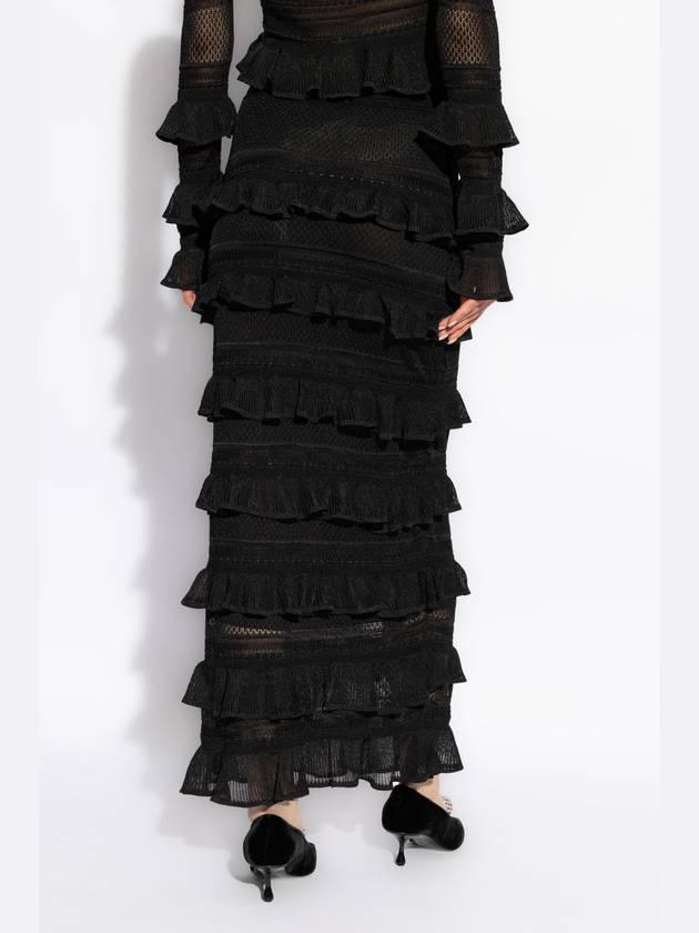 Zimmermann Skirt With Ruffles, Women's, Black - ZIMMERMANN - BALAAN 4