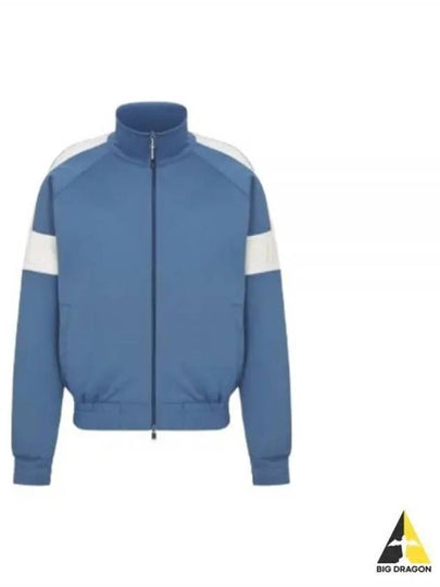 Track Zip Up Jacket Blue - DIOR - BALAAN 2