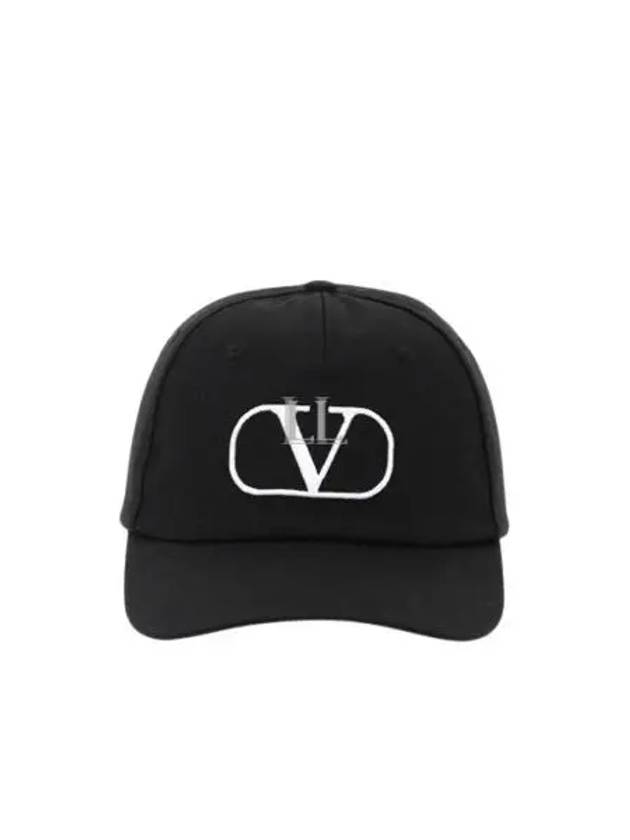 V Logo Ball Cap Black - VALENTINO - BALAAN 2