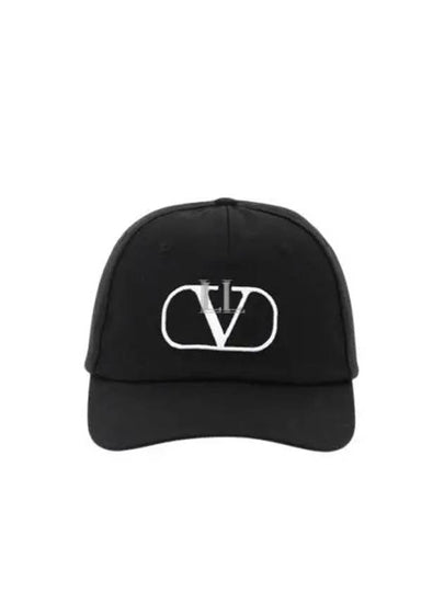 V Logo Ball Cap Black - VALENTINO - BALAAN 2