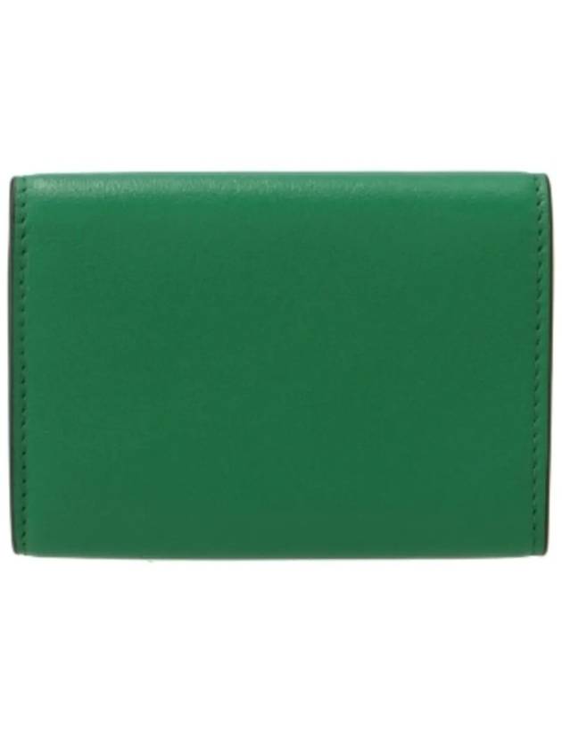 Logo Leather Half Wallet Green - MARNI - BALAAN 4