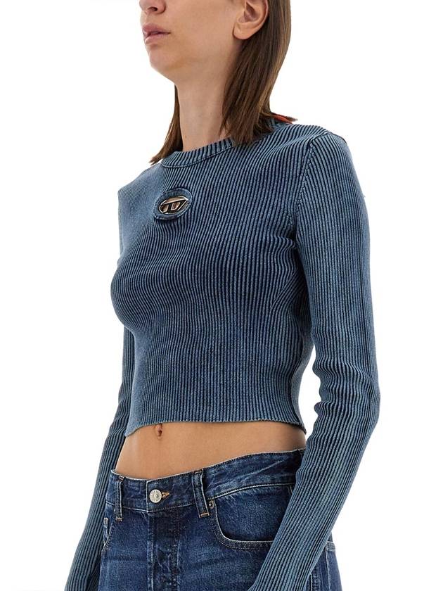 M-Anchor-A Knit Top Blue - DIESEL - BALAAN 5