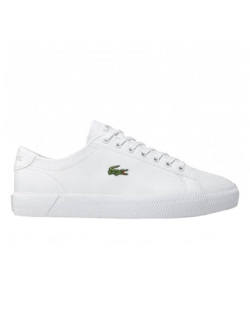 Gripshot Leather Low Top Sneakers White - LACOSTE - BALAAN 1