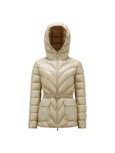 Women's Argenno Short Down Padding Beige - MONCLER - BALAAN 1