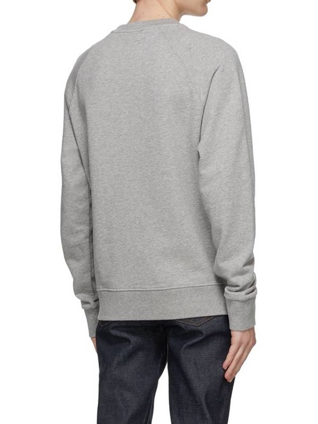 Tricolor Fox Patch Sweatshirt Gray Melange - MAISON KITSUNE - BALAAN 9