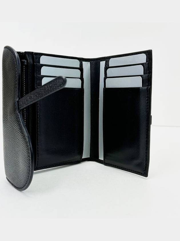 Black Saddle Card Wallet 3VDIW26115 - DIOR - BALAAN 7