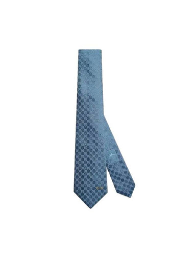 GG Silk Jacquard Tie Light Blue - GUCCI - BALAAN 1