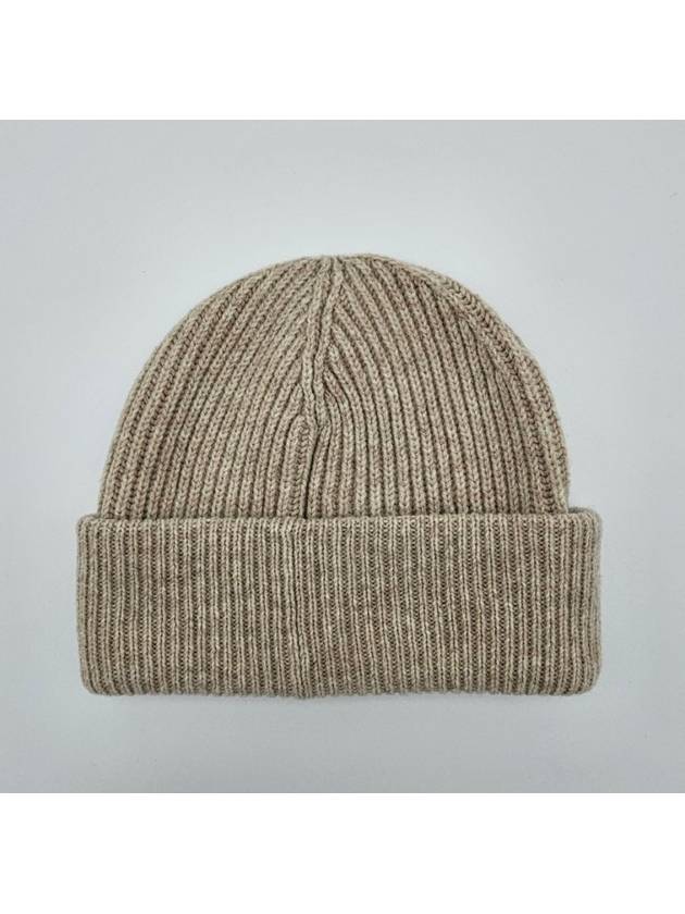 Women's Logo Wool Beanie Sand Beige - GANNI - BALAAN 3