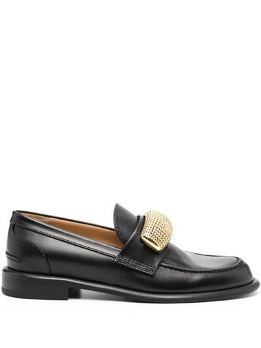 applique detail leather loafers ANW42045A19230 - JW ANDERSON - BALAAN 1