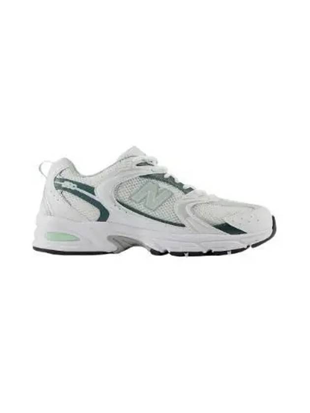 530 Mesh Panel Low Top Sneakers Green White - NEW BALANCE - BALAAN 2