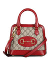 Horsebit 1955 Mini Top Handle Tote Bag Red - GUCCI - BALAAN 1