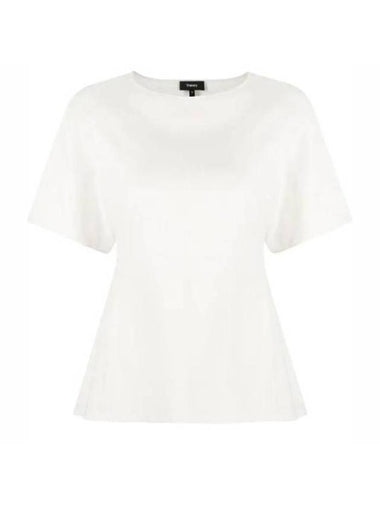 Women's Butterfly Short Sleeve T-Shirt Ivory - THEORY - BALAAN 1