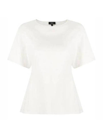 Women's Butterfly Short Sleeve T-Shirt Ivory - THEORY - BALAAN 1