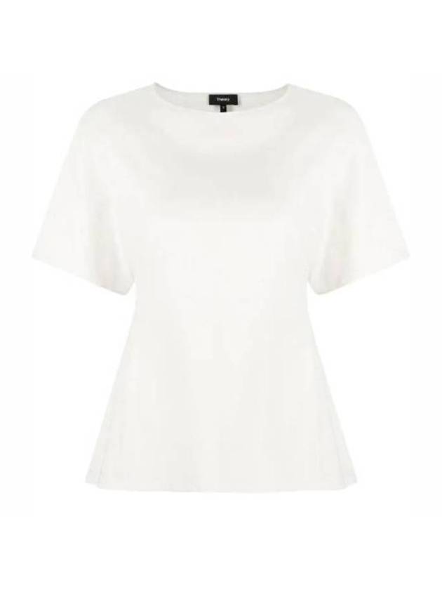 Women's Butterfly Short Sleeve T-Shirt Ivory - THEORY - BALAAN 1