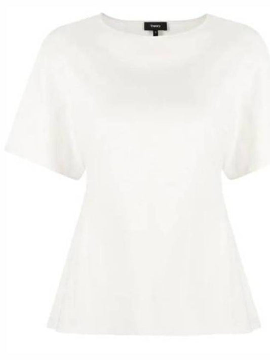 Women's Butterfly Short Sleeve T-Shirt Ivory - THEORY - BALAAN 1