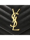 Monogram Matelasse Chain Shoulder Bag Black - SAINT LAURENT - BALAAN 6