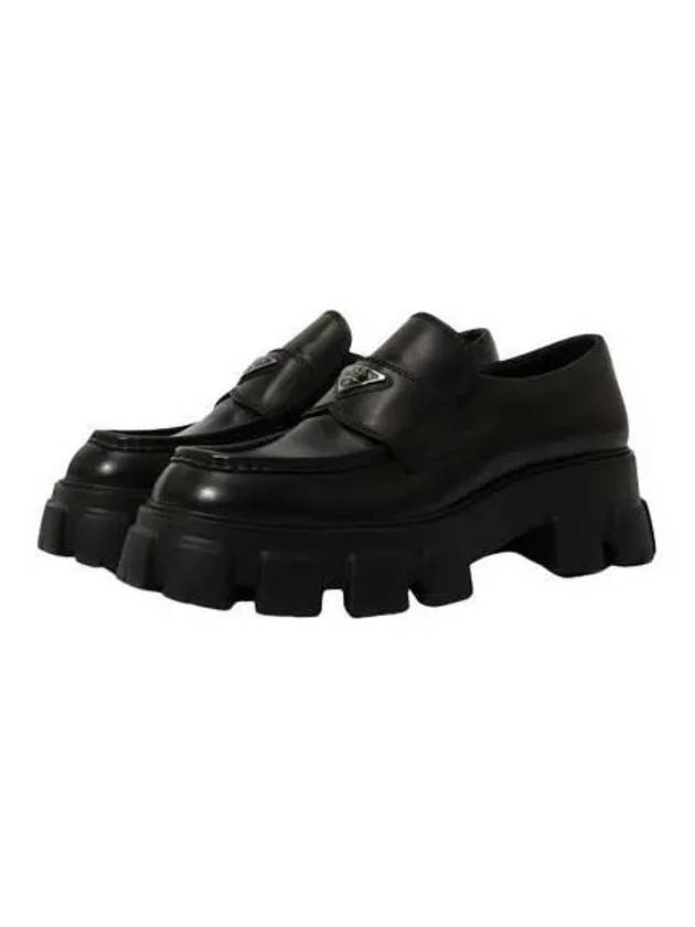 Monolith Brushed Loafer Black 2DE129 B4L - PRADA - BALAAN 1