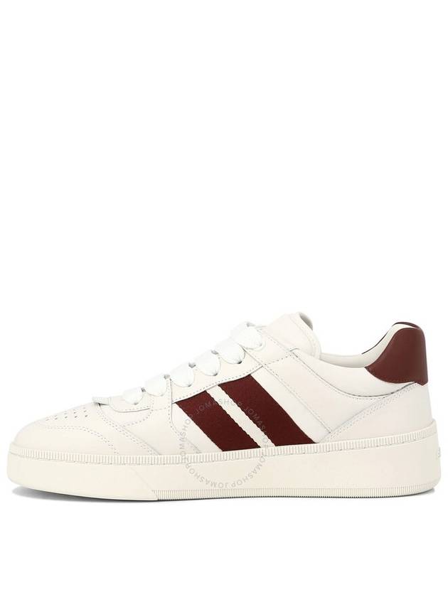 Rebby Leather Low-Top Sneakers White - BALLY - BALAAN 4