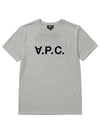 Black VPC Logo Short Sleeve T-Shirt Light Grey - A.P.C. - BALAAN 2