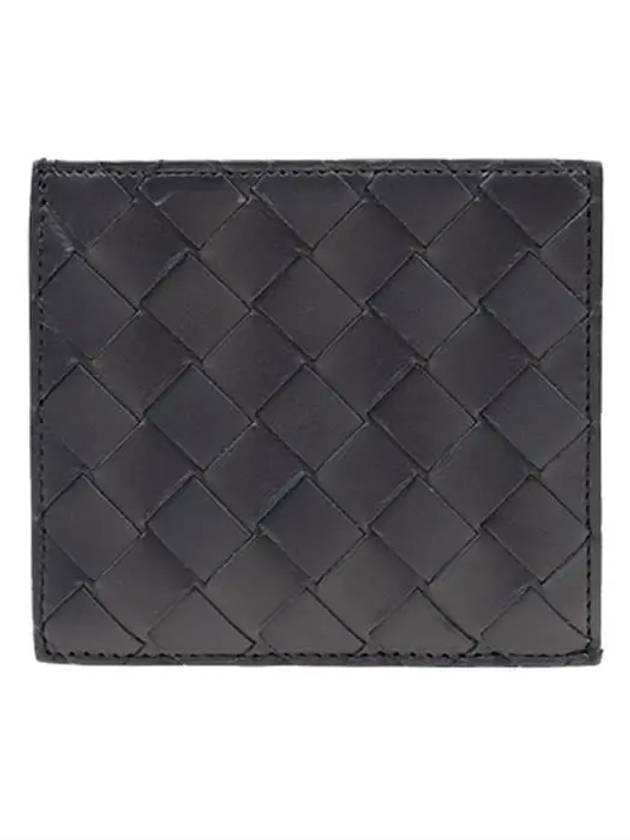 Intrecciato Zipper Half Wallet Black - BOTTEGA VENETA - BALAAN 2