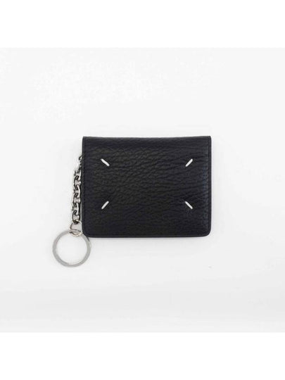 4 Stitch Keyring Card Wallet Black - MAISON MARGIELA - BALAAN 2