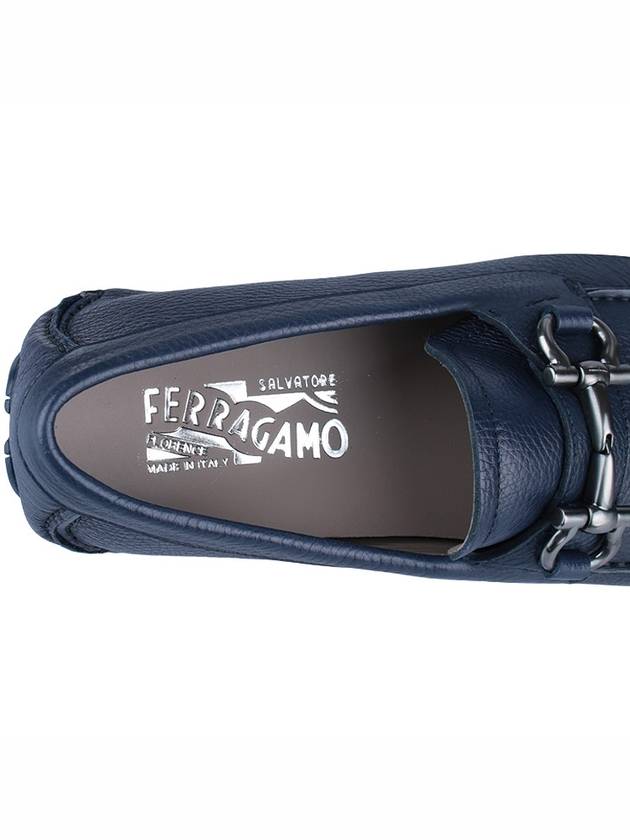 Salvatore Gancini Ornament Driving Shoes Navy - SALVATORE FERRAGAMO - 9