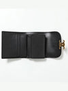 Shiny Triomphe Small Calfskin Half Wallet Black - CELINE - BALAAN 6