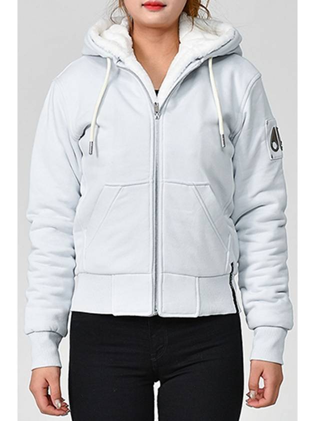 Classic Bunny Zip Up Hoodie Light Blue - MOOSE KNUCKLES - BALAAN 3