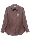 rose striped shirt brown - ILROZE - BALAAN 1