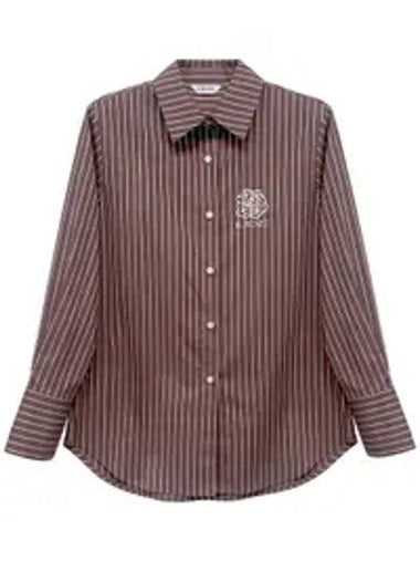 rose striped shirt brown - ILROZE - BALAAN 1