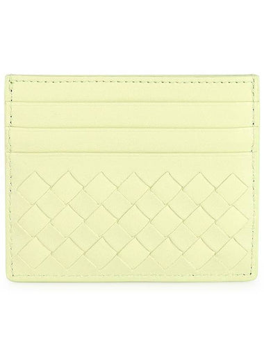 Intrecciato Weaving Card Wallet Green - BOTTEGA VENETA - BALAAN 1